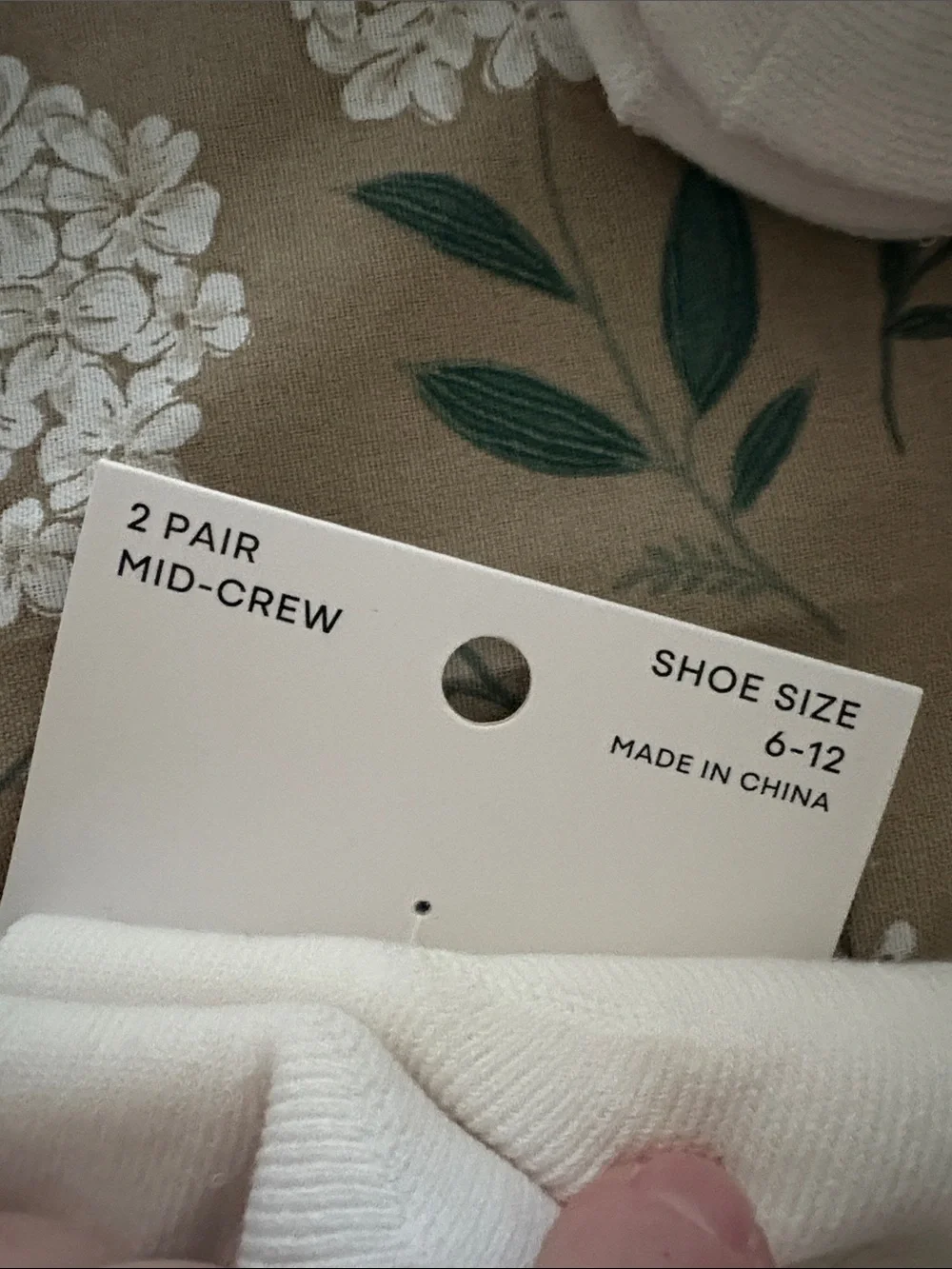 New 2pairs men’s socks fruit of the loom mid crew 6-12 B10